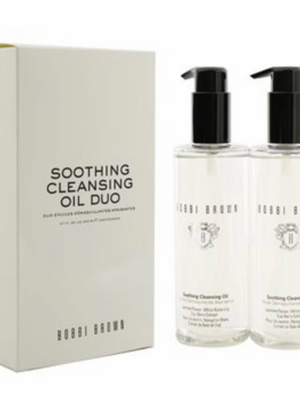 2 Pc- Bobbi Brown Soothing Cleansing Oil  Duo 6.7 Oz/200ml Large Size New in Box